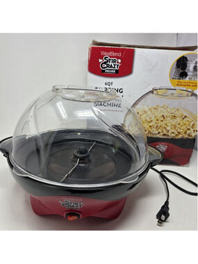 WEST BEND Stir Crazy Deluxe Electric Popcorn Popper Model 82310 NO Butter Lid